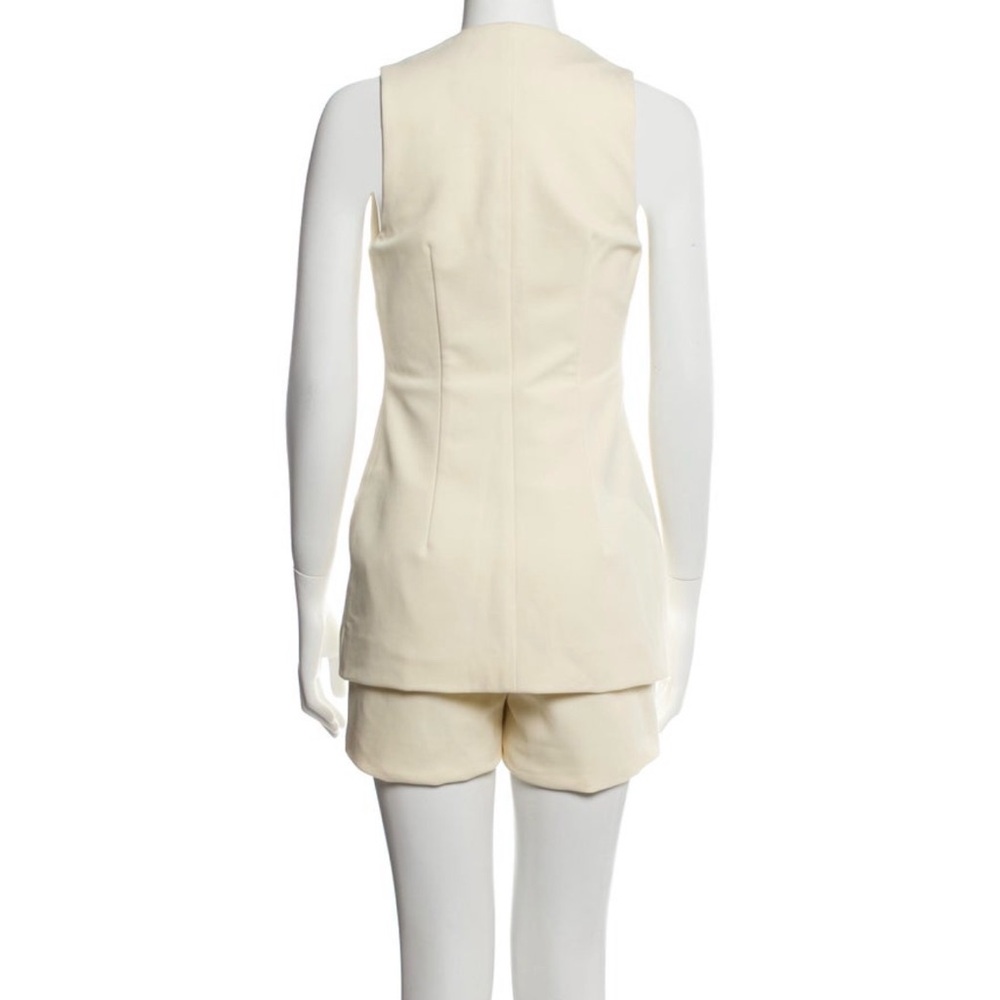 Chic Cream Sleeveless Romper - Picture 2 of 3
